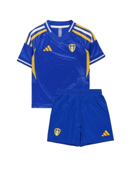 Leeds United Maglia Gara Trasferta Repliche 2025-26 Bambino Maniche Corte